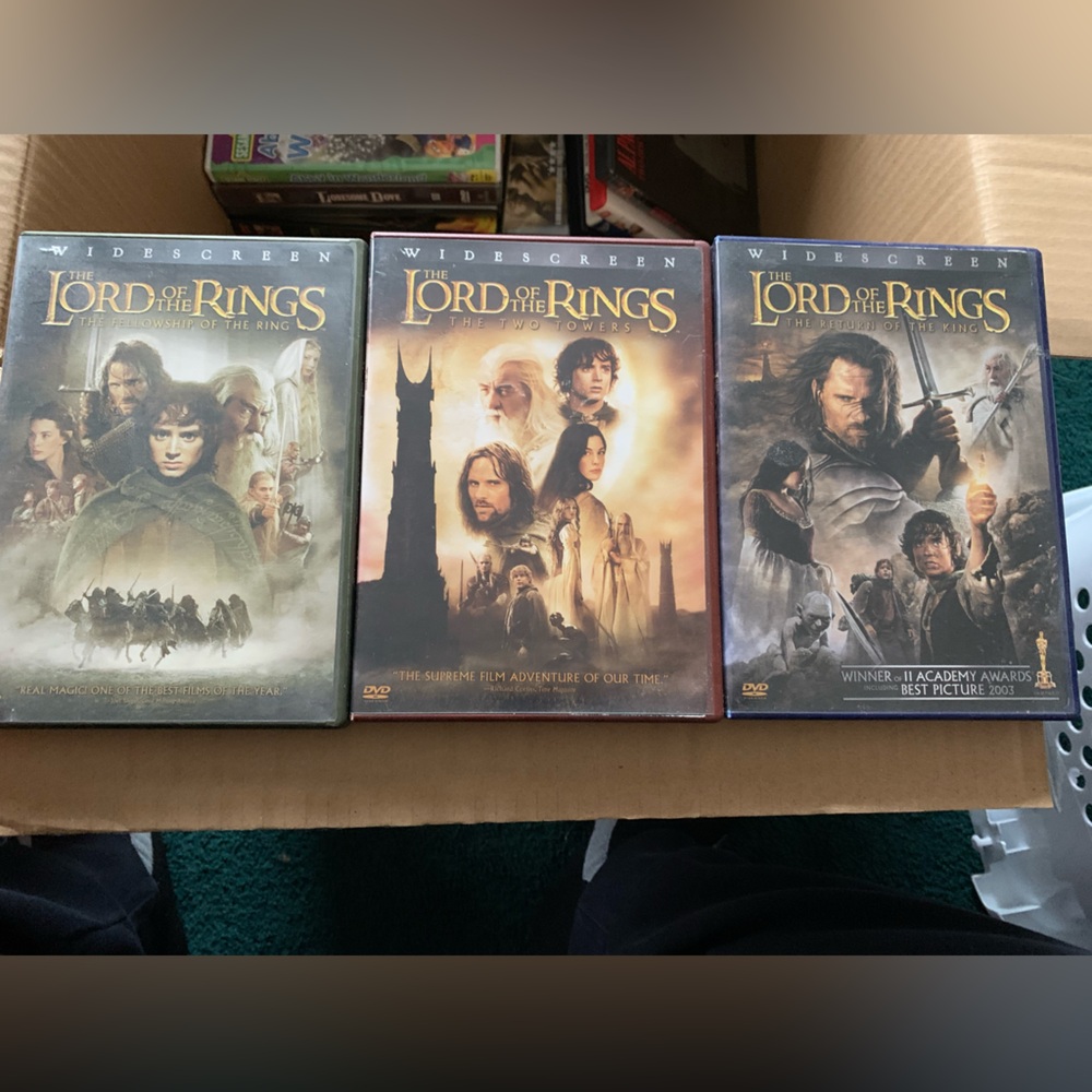 The Lord of the Rings trilogy. All three movies